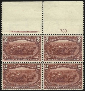 Sale 962, Lot 2574, Trans-Mississippi Issue (Scott 285-293)