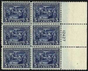 Sale 962, Lot 2840, 1912-23 Issues (Scott 544-550), 5c Pilgrim Tercentenary (550) Sale 962, Lot 2840, 1912-23 Issues (Scott 544-550)