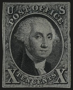 Sale 967, Lot 4073, 1847 Issue (Scott 1-2)