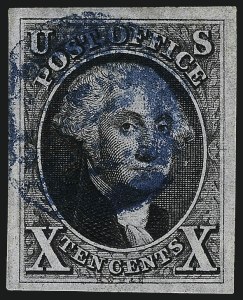 Sale 967, Lot 4074, 1847 Issue (Scott 1-2)