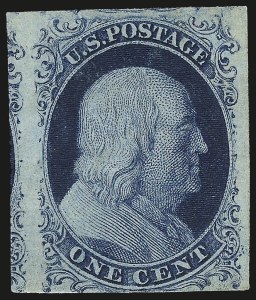 Sale 967, Lot 4084, 1851-56 Issue (Scott 5-17)