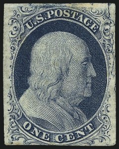 Sale 967, Lot 4085, 1851-56 Issue (Scott 5-17)
