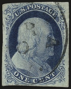 Sale 967, Lot 4091, 1851-56 Issue (Scott 5-17)