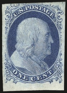 Sale 967, Lot 4092, 1851-56 Issue (Scott 5-17)