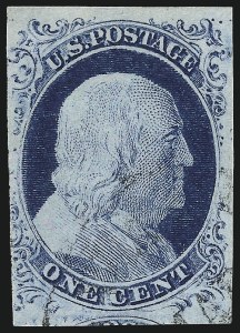 Sale 967, Lot 4097, 1851-56 Issue (Scott 5-17)