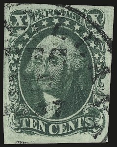 Sale 967, Lot 4102, 1851-56 Issue (Scott 5-17)