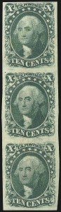 Sale 967, Lot 4104, 1851-56 Issue (Scott 5-17)