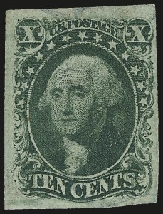 Sale 967, Lot 4105, 1851-56 Issue (Scott 5-17)