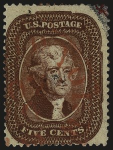 Sale 967, Lot 4129, 1857-60 Issue (Scott 18-39)