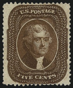 Sale 967, Lot 4132, 1857-60 Issue (Scott 18-39)