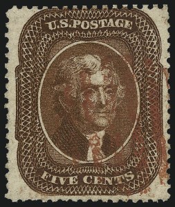 Sale 967, Lot 4135, 1857-60 Issue (Scott 18-39)