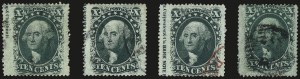 Sale 967, Lot 4142, 1857-60 Issue (Scott 18-39)