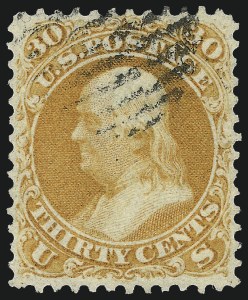 Sale Number 967, Lot Number 4176, 1861-66 Issue (Scott 56-78) Sale Number 967, Lot Number 4176, 1861-66 Issue (Scott 56-78)