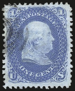 Sale 967, Lot 4193, 1867-68 Grilled Issue (Scott 79-101), including the 10c Z Grill