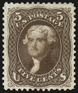 Sale 967, Lot 4218, 1875 Re-Issue of 1861-66 Issue (Scott 102-111)