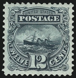 Sale 967, Lot 4256, 1875 Re-Issue of 1869 Pictorial Issue (Scott 123-133a)