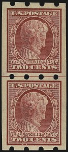 Sale 967, Lot 4538, Private Vending & Affixing Machine Perforations (Brinkerhoff Co.)