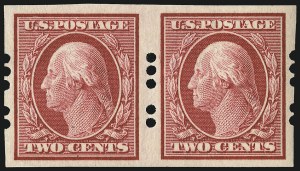 Sale 967, Lot 4548, Private Vending & Affixing Machine Perforations (Farwell Co.)