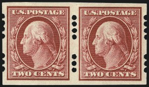 Sale 967, Lot 4551, Private Vending & Affixing Machine Perforations (Farwell Co.)