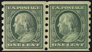 Sale 967, Lot 4572, Private Vending & Affixing Machine Perforations (Mailometer Co.)