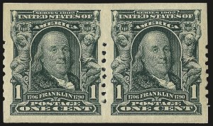 Sale 967, Lot 4582, Private Vending & Affixing Machine Perforations (Schermack Co.)