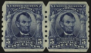 Sale 967, Lot 4617, Private Vending & Affixing Machine Perforations (U.S.A.V.M. Co.)