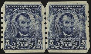 Sale 967, Lot 4618, Private Vending & Affixing Machine Perforations (U.S.A.V.M. Co.)