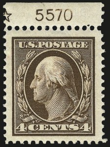 Sale 967, Lot 4709, 1910-13 Washington-Franklin Issue (Scott 374-396)