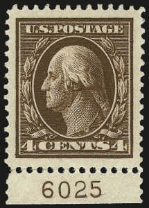 Sale 967, Lot 4711, 1910-13 Washington-Franklin Issue (Scott 374-396)