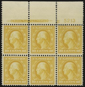 Sale 967, Lot 4717, 1910-13 Washington-Franklin Issue (Scott 374-396)