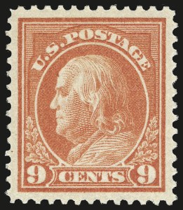Sale 967, Lot 4738, 1912-14 Washington-Franklin Issue (Scott 405-423)