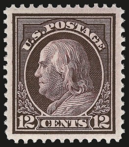 Sale 967, Lot 4740, 1912-14 Washington-Franklin Issue (Scott 405-423)