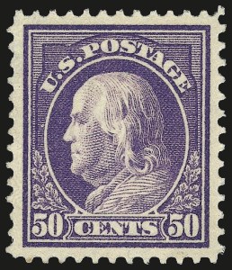 Sale 967, Lot 4744, 1912-14 Washington-Franklin Issue (Scott 405-423)