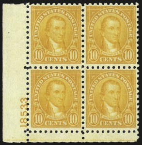 Sale 967, Lot 4966, 1922-29 Issues (Scott 574-648)