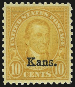 Sale 967, Lot 5001, Kans.-Nebr. Overprints (Scott 659-678)