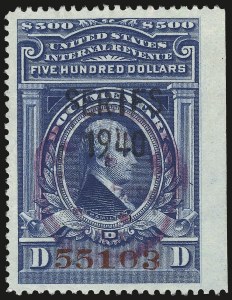 Sale 967, Lot 5250, Revenues (Second and Later Issues)