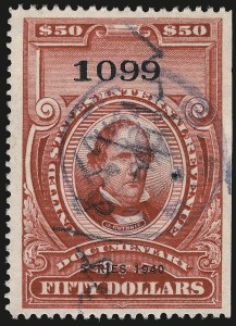 Sale 967, Lot 5252, Revenues (Second and Later Issues)