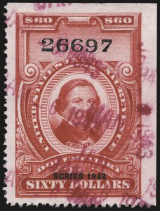 Sale 967, Lot 5253, Revenues (Second and Later Issues)
