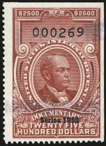 Sale 967, Lot 5255, Revenues (Second and Later Issues)