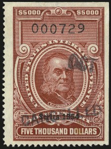 Sale 967, Lot 5260, Revenues (Second and Later Issues)
