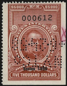 Sale 967, Lot 5262, Revenues (Second and Later Issues)