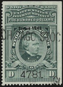 Sale 967, Lot 5274, Revenues (Proprietary and Stock Transfer)