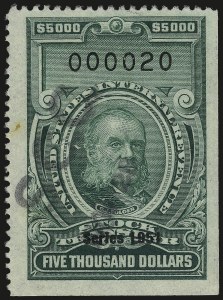 Sale 967, Lot 5276, Revenues (Proprietary and Stock Transfer)