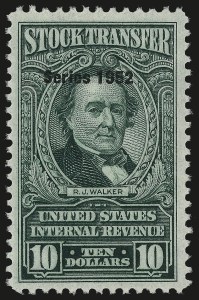 Sale 967, Lot 5279, Revenues (Proprietary and Stock Transfer)