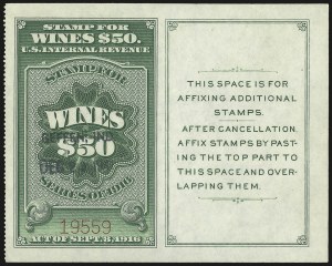 Sale 967, Lot 5280, Revenues (Wine Stamps)