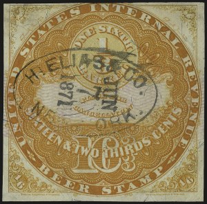 Sale 967, Lot 5287, Revenues (Beer Stamps)