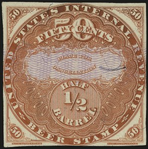 Sale 967, Lot 5288, Revenues (Beer Stamps)