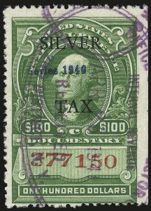 Sale 967, Lot 5315, Revenues (Silver Tax)
