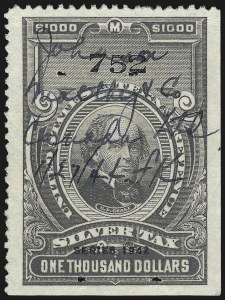 Sale 967, Lot 5320, Revenues (Silver Tax)