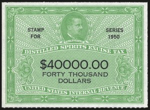 Sale 967, Lot 5348, Revenues (Distilled Spirits, Rectification)